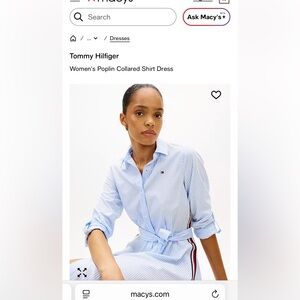 NWT Tommy Hilfiger striped shirt dress